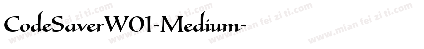 CodeSaverW01-Medium字体转换