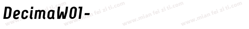 DecimaW01字体转换