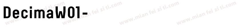 DecimaW01字体转换