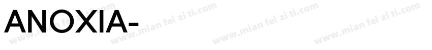ANOXIA字体转换