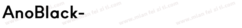 AnoBlack字体转换