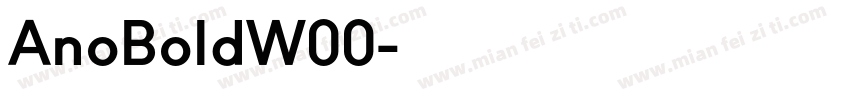 AnoBoldW00字体转换