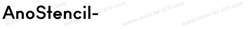 AnoStencil字体转换