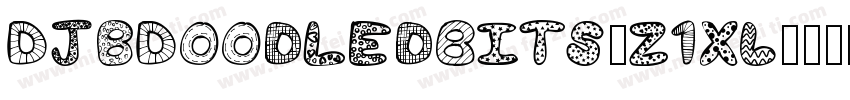 DjbDoodledBits-z1XL字体转换