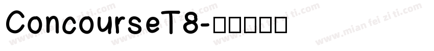 ConcourseT8字体转换