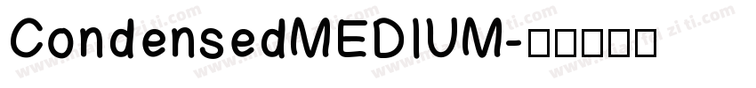 CondensedMEDIUM字体转换