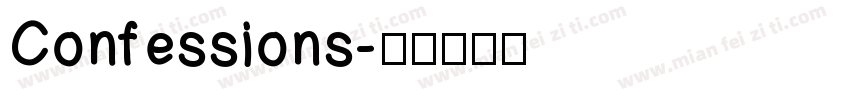 Confessions字体转换