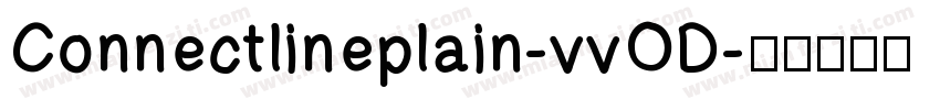 Connectlineplain-vvOD字体转换