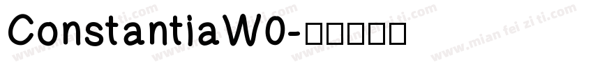 ConstantiaW0字体转换