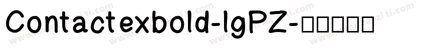 Contactexbold-lgPZ字体转换
