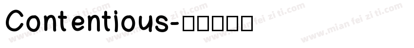 Contentious字体转换