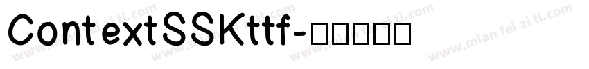 ContextSSKttf字体转换