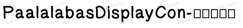 PaalalabasDisplayCon字体转换