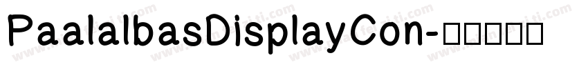 PaalalbasDisplayCon字体转换