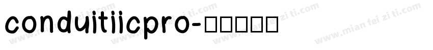 conduitiicpro字体转换