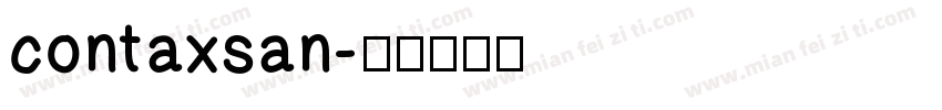 contaxsan字体转换