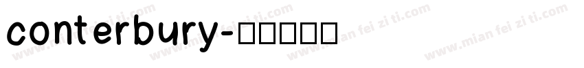 conterbury字体转换