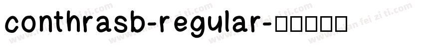 conthrasb-regular字体转换