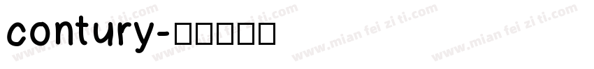 contury字体转换