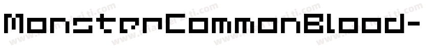 MonsterCommonBlood字体转换