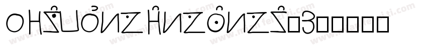 HYDiShengYingXingTiw字体转换