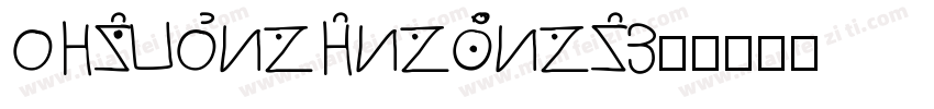 HYDiShengYingXiongTi字体转换