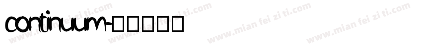 continuum字体转换