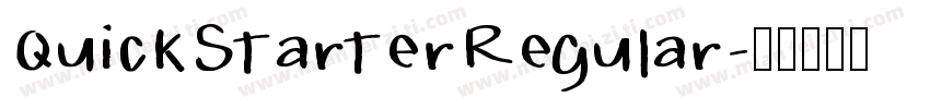 QuickStarterRegular字体转换