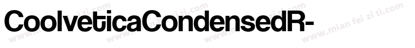 CoolveticaCondensedR字体转换