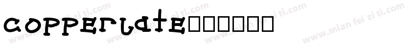copperlate字体转换