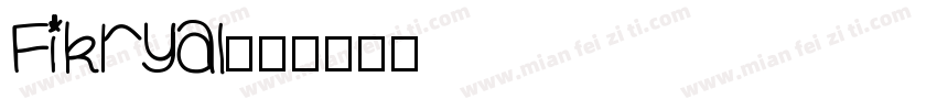 Fikryal字体转换