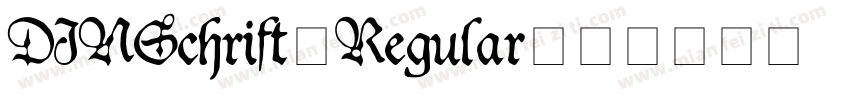 DINSchrift-Regular字体转换