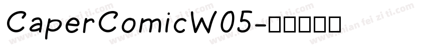 CaperComicW05字体转换