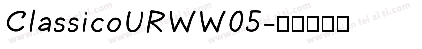 ClassicoURWW05字体转换