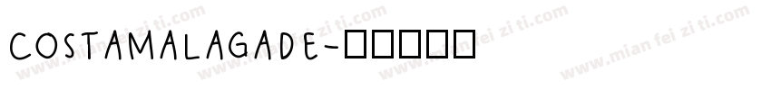 costamalagade字体转换