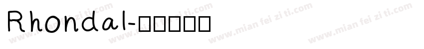 Rhondal字体转换