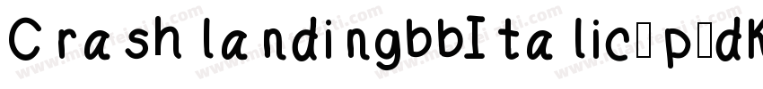 CrashlandingbbItalic-p9dK字体转换