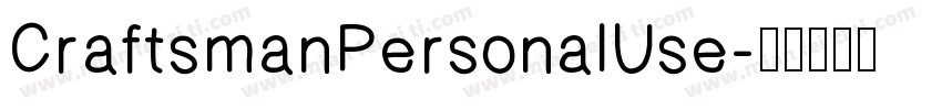 CraftsmanPersonalUse字体转换