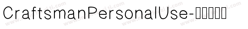 CraftsmanPersonalUse字体转换