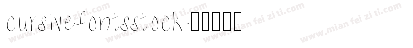 cursivefontsstock字体转换
