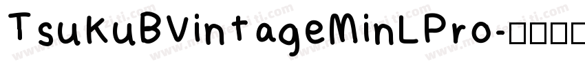 TsuKuBVintageMinLPro字体转换