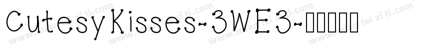 CutesyKisses-3WE3字体转换