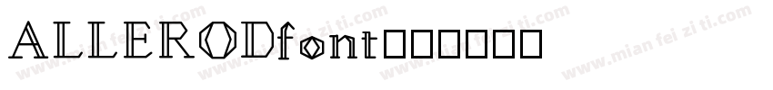 ALLERODfont字体转换