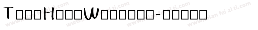 ThinHandWritten字体转换