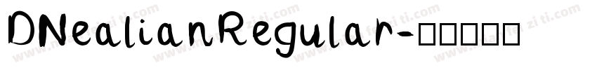 DNealianRegular字体转换