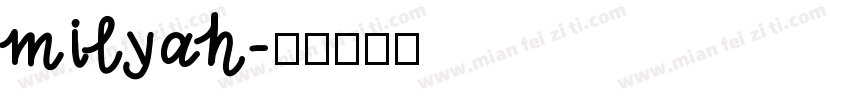 milyah字体转换