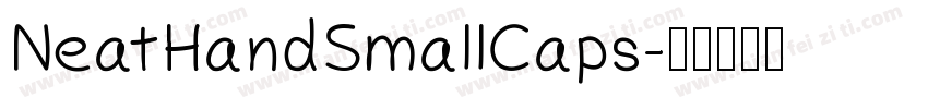 NeatHandSmallCaps字体转换