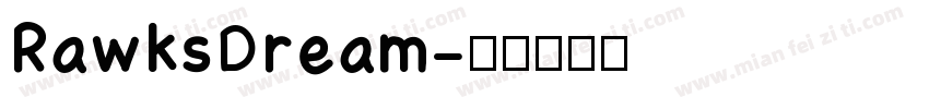 RawksDream字体转换