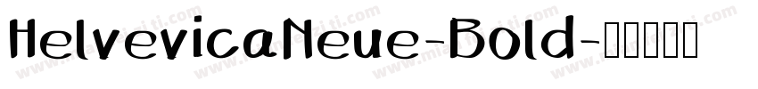 HelvevicaNeue-Bold字体转换