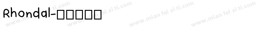 Rhondal字体转换